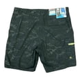 thumbnail image 2 of ZeroXposur Men's Stretch Comfort Waistband Swim Trunks (Black Camo/Lime, L), 2 of 2