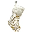 thumbnail image 2 of hiryomu Plush Christmas Socks Large Xmas Stockings Hanging Decorations with Golden Hot Stamping Pattern Holiday Gift Bags Hanging Stockings for Candy Toys Bouquets, 2 of 7