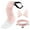 Pink, variant on FYEGRE Adorable Accessory Halloween Animal Tail & Ear Set for Festive Dressing Pink One Size