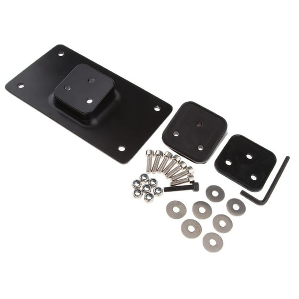 1 Set Laydown Número De Licencia De licencia De Soporte Del Marco 7 X 4 Pulgadas tail Accesorios De La Motocicleta Negro Yotijar Montaje de la placa de la motocicleta