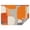 Orange and Grey, variant on Orange and Grey Abstract Art Artwork Rectangle Tablecloth 60"x84",Waterproof Polyester Rectangle Table Cloth, Wipeable Spillproof Polyester Tablecloth for Dining, Camping, Indoor and Outdoor