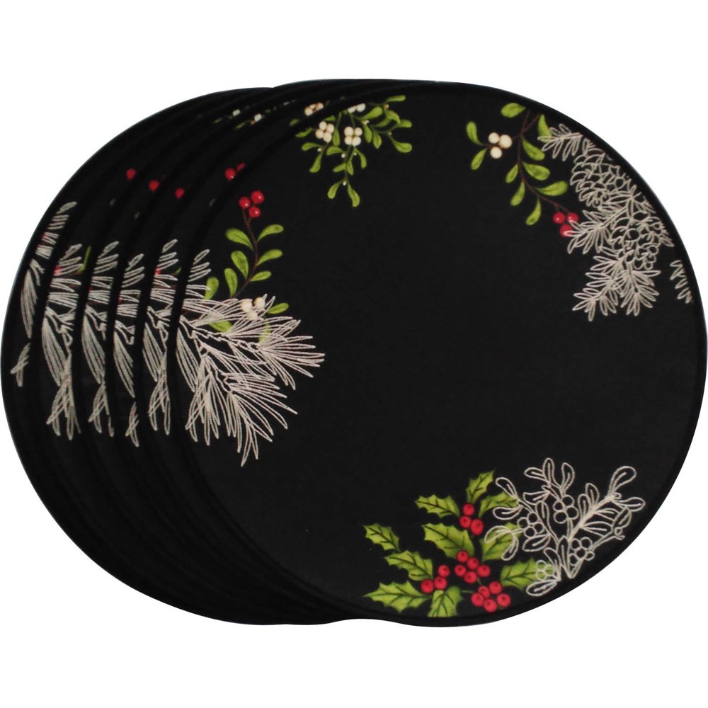 Better Homes and Gardens Black Placemat, 6pk