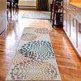 thumbnail image 2 of Abstract Decorative Rug, Modern and Cool Design Surreal Dots Like and Circled Design Art, Quality Carpet for Bedroom Dorm and Living Room, 6 Sizes, Hunter Green, by Ambesonne, 2 of 2