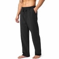 thumbnail image 6 of Mgmyaa Men's Stretchy Yoga Jogger Pants With Drawstring Elastic Waist Regular Fit Full Length Soft For Exercise Daily Wear, 6 of 8