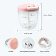 thumbnail image 2 of Manual Garlic Grinder Chopper Meat Cutter , Hand Pull Chop Chopper Manual Food Processor by KAUKKO (Pink-L), 2 of 4