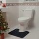 thumbnail image 5 of Alfombrilla de Baño de Espuma Suave En Forma de U, 40X50 Cm | Absorbe El Agua | Antideslizante | Gruesa | Lavable a Máquina | Color Negro Oscuro | Estilo Moderno | Felpa de Espuma | 100G | Paquete de, 5 of 6