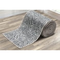 thumbnail image 3 of Well Woven Custom Size Runner - 27" x 50' Runner - Zebra Stripe Grey -Animal Print Pattern, 3 of 6