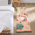 thumbnail image 3 of Yayeee Runner Rug for Bedroom 2'x6' Machine Washable Hallway Non Slip Mat, Pink Christmas Santa, 3 of 8