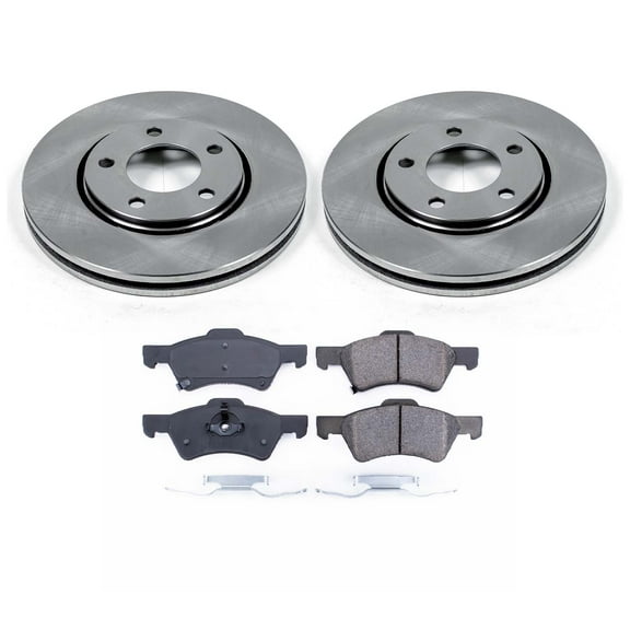 Ultimate Brakes Front Ceramic Brake Pad and Rotor Kit with Hardware WM80786