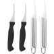 thumbnail image 2 of 4pcs Shrimp Deveiner Tools Stainless Steel Shrimp Peelers Shrimp Cleaner Knife Seafood Tools for Eating Crab Lobster Shrimp Silver, 2 of 5