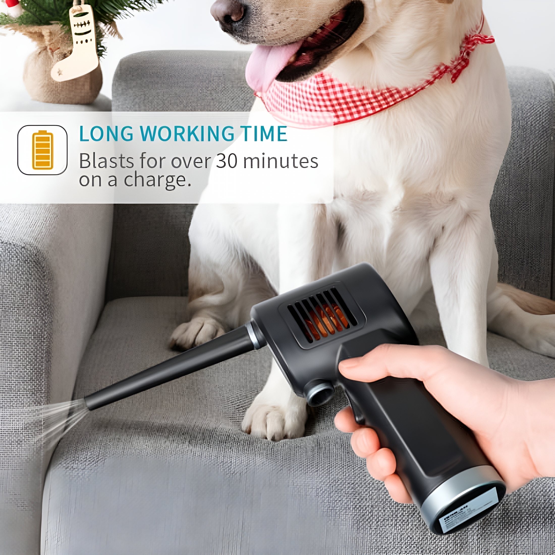 CURYMAY 2026 New Portable Compressed Air Duster-33,000Rpm Dust Cleaner Blower,6000Mah Rechargeable for Home,Car,Computer Keyboard
