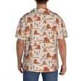 thumbnail image 3 of Gukieu Western Desert Nature Landscape Print Men's Short-sleeved Shirts, Button-down Pocket Shirts, T-shirts, Beach Vacation Travel Summer Clothing-3X-Large, 3 of 5