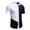 White, variant on Men's Vintage Bowling Shirts Casual Short Sleeve Button Up Contrast Shirt Summer Color Block T-Shirts White