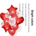 thumbnail image 4 of Langgg 14 Pcs/set Parti Ballon Vacances Anniversaire Fête Décoratif Aluminium Feuille Ballons, Rouge, 4 of 9