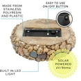 thumbnail image 4 of Morvat Brown LED Solar Powered Rock Pathway Lights, Amber Light, 6 Pack, 4 of 7