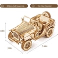 thumbnail image 5 of Modelo de coche Puzzle de madera a escala 1:18 HUOGUO para niños, 5 of 5