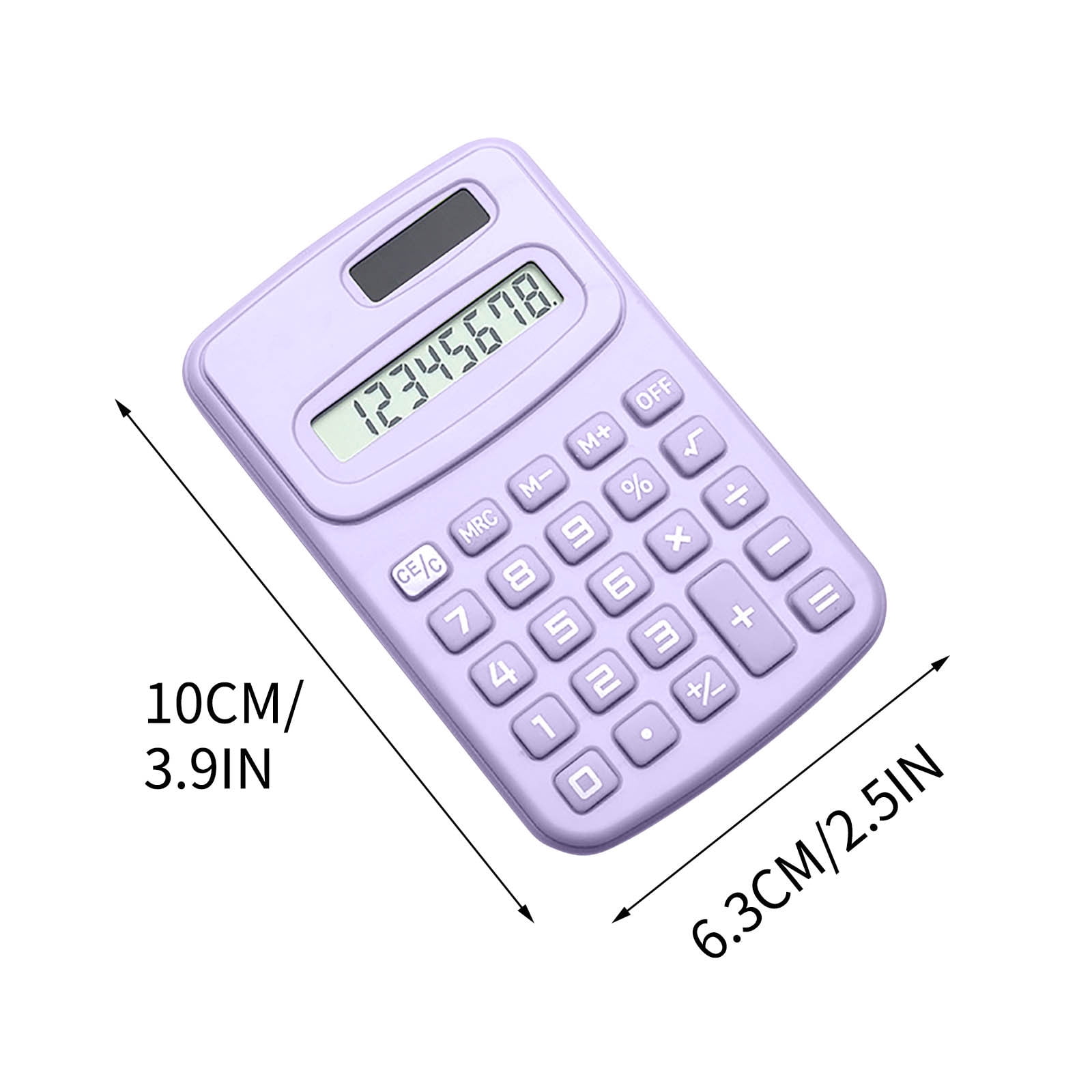 Calculatrice Portable 8 Chiffres - Mini Et Violette Pour Études/Bureau