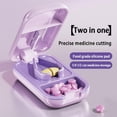 thumbnail image 4 of Medicine Box Pill Cutter Portable Organizer Container Tablet Storage Travel N3O5, 4 of 9