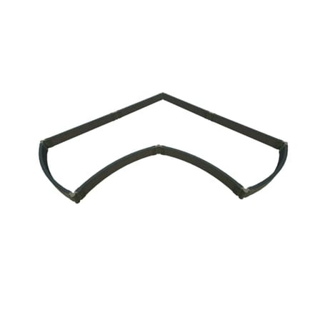 WEATHERED 2" Tool Free : 8 x 8 x 5.5' CORNER CURVES