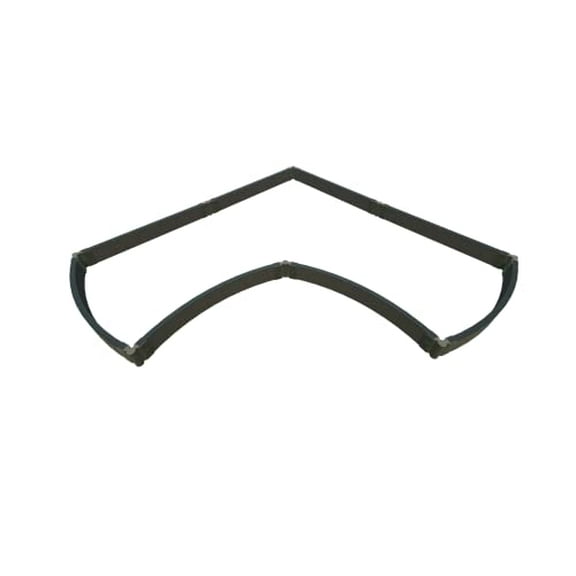 WEATHERED 2" Tool Free : 8 x 8 x 5.5' CORNER CURVES