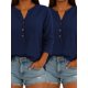 thumbnail image 4 of QUTETN 2/3pcs Ladies Elegant Linen Blend Short Sleeve V-Neck Shirt Four Seasons Can Wear, 4 of 4