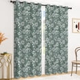 thumbnail image 5 of Tchckioa Boho Floral Blackout Curtains,Thermal Insulated Grommet Window Drapes for Apartment,2 Panels,42x96, 5 of 9