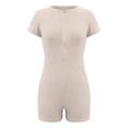 thumbnail image 4 of Nuoqisi Women Bodysuit Zip Tummy Control Yoga Workout Work Out Gym Set for Athletic Rompers Romper Leotards One Piece Outfit Sexy, 4 of 6
