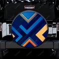 thumbnail image 2 of Design Géométrique Abstrait Polyester Housse de Roue de Rechange Universelle sur Mesure pour Remorque RV SUV Camion Campeur, 2 of 5