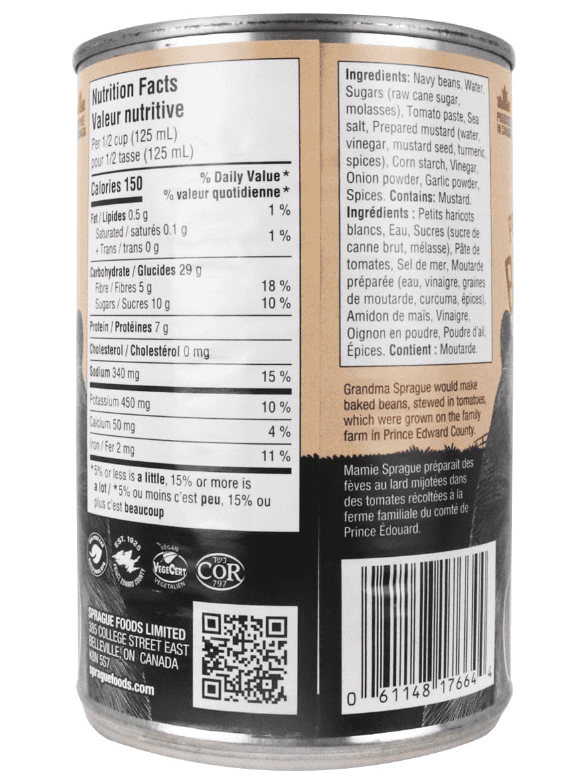 Sprague Prince Edward County Baked Beans with Stewed Tomatoes, Prince Edward County Baked Beans