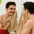 thumbnail image 4 of RIVERSIDE Hand Towel 6 Pack 16x28 Soft And Quick Dry Cotton Towels for Home Gym & Spa - Tan, 4 of 7
