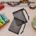 thumbnail image 4 of 10pcs Small Mesh Bags Drawstring Black Mesh Drawstring Bag Sports Equipment Bag Small Gym Bag For Football Golf Stuff Balls, 4 of 8