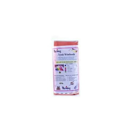 Mayflower 28461 . 75 Inch Tyvek Wristband - Glow Orange Pack Of 500