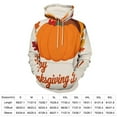 thumbnail image 2 of Autumn Happy Thanksgiving Turkey Men's Women Vintage 3D Hooded Sweatshirt - All-Season Loose Fit Streetwear, 2 of 6
