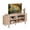 55" Natural, variant on LIVIZA 55" Fluted TV Stand for TVs up to 60", Mid Century Curved Entertainment Center, Natural
