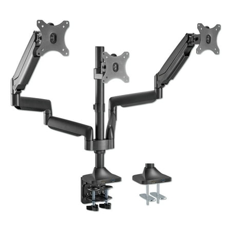 UPC: 0042167201210 | Alera ALEAEMA3H AdaptivErgo 15.4 lbs. Capacity Triple Arm with USB for 32 in. Monitors – Black