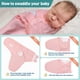 thumbnail image 5 of Mantas para pañales GLLQUEN BABY para niñas de 0 a 3 meses, paquete de 3, 5 of 8