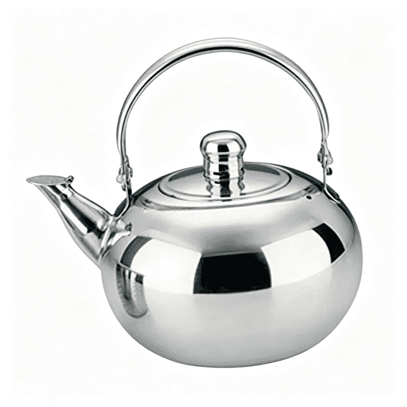 BPPEG Tea Kettle with Lid Stainless Steel Tea Kettle with Handle Portable Gift Water Kettle Boiling Water Pot for Camping New Year,Tea Kettle with Infuser 1L