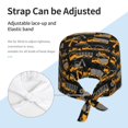 thumbnail image 4 of Kdxio Yellow Excavator Pattern Turban Hat for Women Men Comfortable Adjustable Cleaning Working Cap with Sweatband, 4 of 8