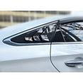 thumbnail image 5 of Furulu Carbon Fiber Look Side Window Louvers Scoop Louver Cover For Hyundai Sonata 2015-2019, 5 of 5