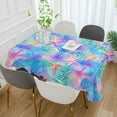 thumbnail image 2 of Yayeee Tablecloths 60" x 60" Rectangle Wrinkle Resistant Party Table Cover, Neon Starfish Pattern, 2 of 8