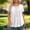 White, variant on Gamivast Pleated Blouses for Women Plus Size Short Sleeve Scoop Neck Casual Tunic Tops Solid Color Loose Fit Flowy Shirts Lightweight Comfortable Summer Wear for Leggings Size L-XXXXL