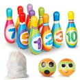 thumbnail image 2 of CSCHome Kids Puzzle Number Bowling Ball Sports Toy Indoor Outdoor Activity Play Game 2-5 Year Old Children Boy Girl, 2 of 7