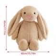 thumbnail image 2 of Bunny Stuffed Animal, 17.71in Cute Rabbit Plush, Easter Decor Gift Soft Bunny Plush Long Ear Stuffed Animal (Pink), 2 of 5