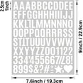 thumbnail image 2 of 1960 Pcs 1 Inch Waterproof Letter Stickers - Self-Adhesive Vinyl with 20 Sheets of Alphabet, Numbers & Symbols for Mailbox, Door, Window, Address, Business Signs, Vehicles & More (White), 2 of 14