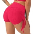 thumbnail image 5 of QUYUON Womens Fishing Shorts Loose Shorts Workout Shorts Ladies Gym Bermuda Shorts Women Knee Length Yoga Gym Shorts Pants Style S-249 Workout Shorts with Pockets Female Women's Running Shorts Red M, 5 of 6