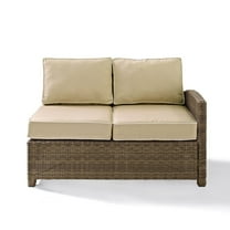 Crosley Furniture Bradenton Wicker Outdoor Sectional Right Side Loveseat