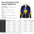 thumbnail image 6 of Goofa Solar System Printed Women's UPF 50+ Sun Protection Hoodie Jacket Lightweight Long Sleeve Sun Shirt for Women with Pocket Hiking Outdoor-XX-Large, 6 of 9
