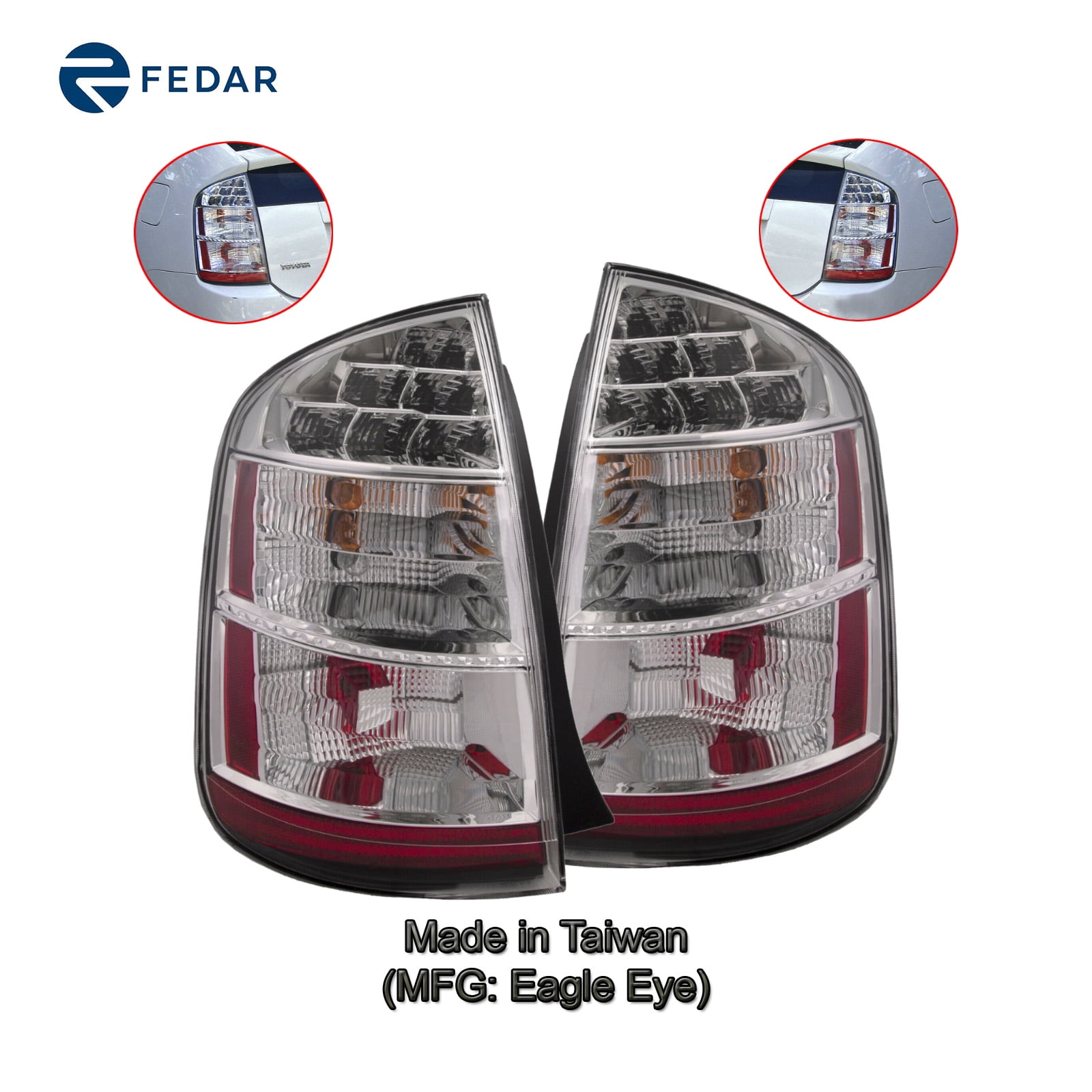 Tail Light Lamp Fit Toyota Prius 2006 2007 2008 2009 Pair