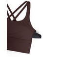 thumbnail image 5 of Sujetador deportivo CRZ YOGA Strappy Longline para mujer Hot Fudge Brown, 5 of 5