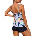 thumbnail image 3 of Charmo Womens Tankini Bath Suits Tummy Control Halter Two Piece Swimsuit with Belt, 3 of 3